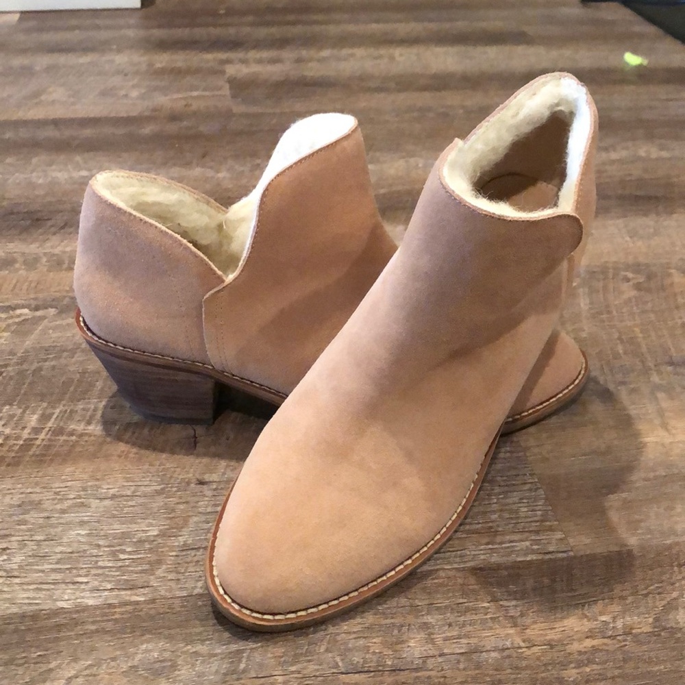 Tan booties
